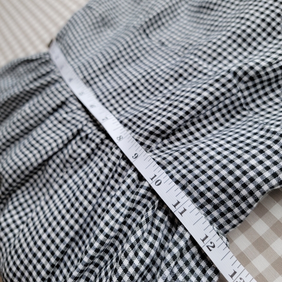 NWT Quince 100% European Linen Fit & Flare Midi Dress, Classic Mini Ginhgham, XS - Picture 9 of 12